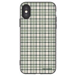 Fekete szilikon tok az alábbi mobiltelefonokra Apple iPhone X/XS - Sage Tartan