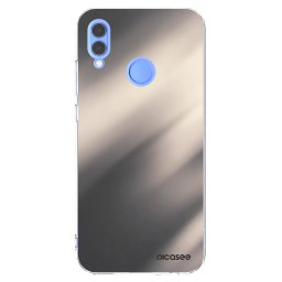 Átlátszó szilikon tok az alábbi mobiltelefonokra Huawei P Smart 2019 - Smoky Beige