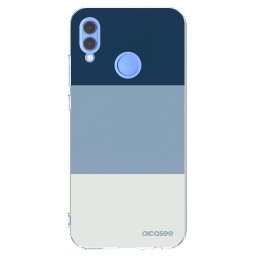 Átlátszó szilikon tok az alábbi mobiltelefonokra Huawei P Smart 2019 - Coastal Blue
