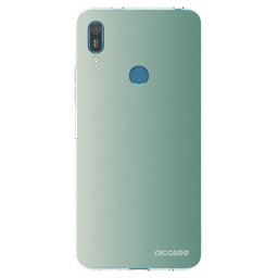 Átlátszó szilikon tok az alábbi mobiltelefonokra Huawei Y7 2019 - Misty Sage