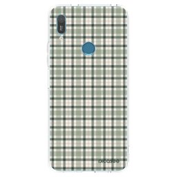 Átlátszó szilikon tok az alábbi mobiltelefonokra Huawei Y6 2019 - Sage Tartan