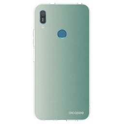 Átlátszó szilikon tok az alábbi mobiltelefonokra Huawei Y6 2019 - Misty Sage