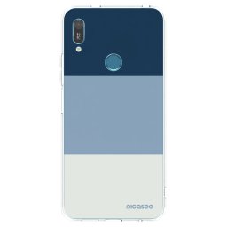 Átlátszó szilikon tok az alábbi mobiltelefonokra Huawei Y6 2019 - Coastal Blue
