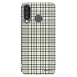 Átlátszó szilikon tok az alábbi mobiltelefonokra Huawei P30 Lite - Sage Tartan