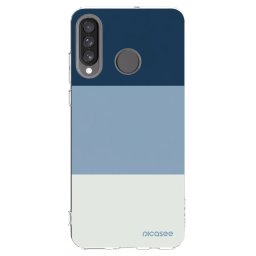Átlátszó szilikon tok az alábbi mobiltelefonokra Huawei P30 Lite - Coastal Blue