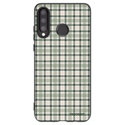 Fekete szilikon tok az alábbi mobiltelefonokra Huawei P30 Lite - Sage Tartan