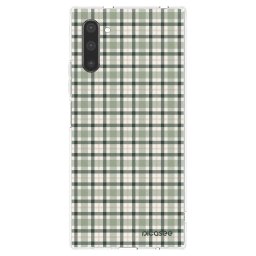 Átlátszó szilikon tok az alábbi mobiltelefonokra Samsung Galaxy Note 10 N970F - Sage Tartan