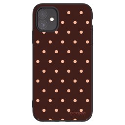 Fekete szilikon tok az alábbi mobiltelefonokra Apple iPhone 11 - Peach Dots & Chocolate