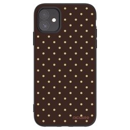 Fekete szilikon tok az alábbi mobiltelefonokra Apple iPhone 11 - Vanilla Dots & Chocolate
