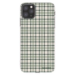Átlátszó szilikon tok az alábbi mobiltelefonokra Apple iPhone 11 Pro Max - Sage Tartan
