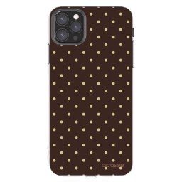 Átlátszó szilikon tok az alábbi mobiltelefonokra Apple iPhone 11 Pro Max - Vanilla Dots & Chocolate