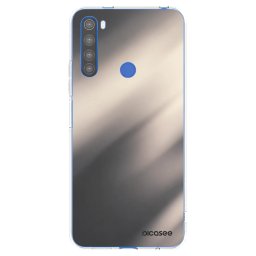 Átlátszó szilikon tok az alábbi mobiltelefonokra Xiaomi Redmi Note 8T - Smoky Beige