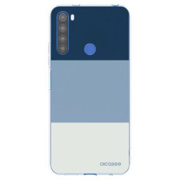 Átlátszó szilikon tok az alábbi mobiltelefonokra Xiaomi Redmi Note 8T - Coastal Blue