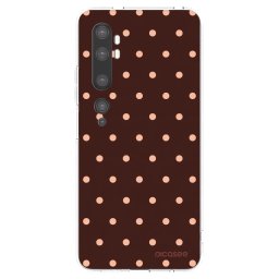 Átlátszó szilikon tok az alábbi mobiltelefonokra Xiaomi Mi Note 10 (Pro) - Peach Dots & Chocolate