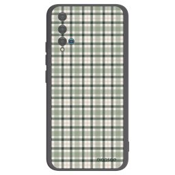 Fekete szilikon tok az alábbi mobiltelefonokra Huawei Nova 5T - Sage Tartan