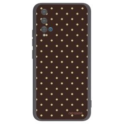 Fekete szilikon tok az alábbi mobiltelefonokra Huawei Nova 5T - Vanilla Dots & Chocolate