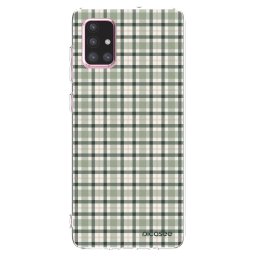 Átlátszó szilikon tok az alábbi mobiltelefonokra Samsung Galaxy A71 A715F - Sage Tartan