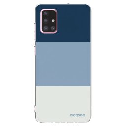 Átlátszó szilikon tok az alábbi mobiltelefonokra Samsung Galaxy A71 A715F - Coastal Blue
