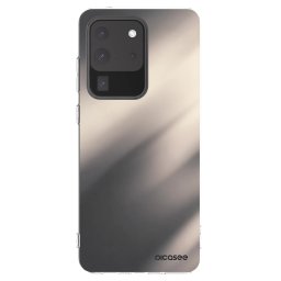 Átlátszó szilikon tok az alábbi mobiltelefonokra Samsung Galaxy S20 Ultra 5G G988F - Smoky Beige