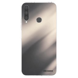 Átlátszó szilikon tok az alábbi mobiltelefonokra Huawei P40 Lite E - Smoky Beige