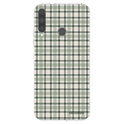 Átlátszó szilikon tok az alábbi mobiltelefonokra Huawei P40 Lite E - Sage Tartan