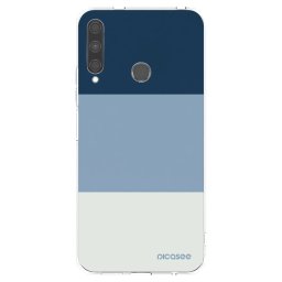 Átlátszó szilikon tok az alábbi mobiltelefonokra Huawei P40 Lite E - Coastal Blue