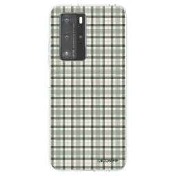Átlátszó szilikon tok az alábbi mobiltelefonokra Huawei P40 Pro - Sage Tartan