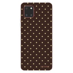 Átlátszó szilikon tok az alábbi mobiltelefonokra Samsung Galaxy Note 10 Lite N770F - Vanilla Dots & Chocolate
