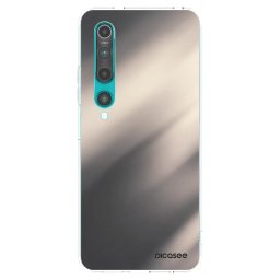 Átlátszó szilikon tok az alábbi mobiltelefonokra Xiaomi Mi 10 - Smoky Beige