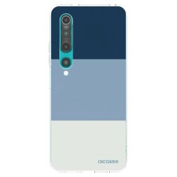Átlátszó szilikon tok az alábbi mobiltelefonokra Xiaomi Mi 10 - Coastal Blue