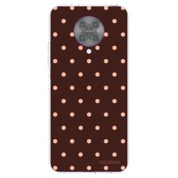 Átlátszó szilikon tok az alábbi mobiltelefonokra Xiaomi Poco F2 Pro - Peach Dots & Chocolate