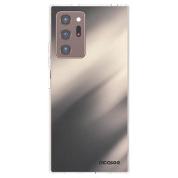Átlátszó szilikon tok az alábbi mobiltelefonokra Samsung Galaxy Note 20 Ultra - Smoky Beige