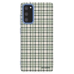 Átlátszó szilikon tok az alábbi mobiltelefonokra Samsung Galaxy S20 FE - Sage Tartan