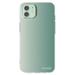Átlátszó szilikon tok az alábbi mobiltelefonokra Apple iPhone 12 Pro - Misty Sage