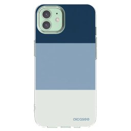 Átlátszó szilikon tok az alábbi mobiltelefonokra Apple iPhone 12 Pro - Coastal Blue