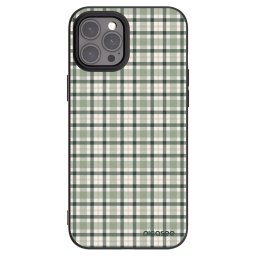 Fekete szilikon tok az alábbi mobiltelefonokra Apple iPhone 12 Pro Max - Sage Tartan