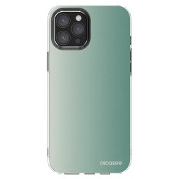 Átlátszó szilikon tok az alábbi mobiltelefonokra Apple iPhone 12 Pro Max - Misty Sage