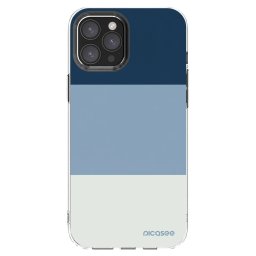 Átlátszó szilikon tok az alábbi mobiltelefonokra Apple iPhone 12 Pro Max - Coastal Blue