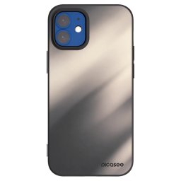 Fekete szilikon tok az alábbi mobiltelefonokra Apple iPhone 12 mini - Smoky Beige