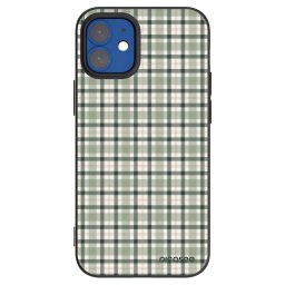 Fekete szilikon tok az alábbi mobiltelefonokra Apple iPhone 12 mini - Sage Tartan