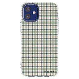 Átlátszó szilikon tok az alábbi mobiltelefonokra Apple iPhone 12 mini - Sage Tartan