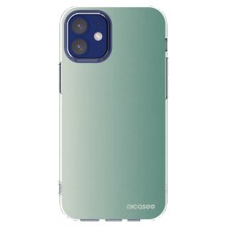Átlátszó szilikon tok az alábbi mobiltelefonokra Apple iPhone 12 mini - Misty Sage