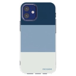Átlátszó szilikon tok az alábbi mobiltelefonokra Apple iPhone 12 mini - Coastal Blue