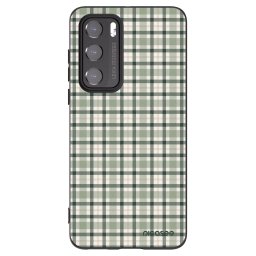 Fekete szilikon tok az alábbi mobiltelefonokra Huawei P40 - Sage Tartan