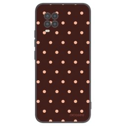 Fekete szilikon tok az alábbi mobiltelefonokra Xiaomi Mi 10 Lite - Peach Dots & Chocolate