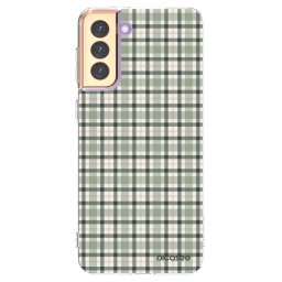 Átlátszó szilikon tok az alábbi mobiltelefonokra Samsung Galaxy S21+ 5G G996F - Sage Tartan