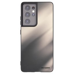 Fekete szilikon tok az alábbi mobiltelefonokra Samsung Galaxy S21 Ultra 5G G998B - Smoky Beige