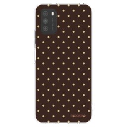 Átlátszó szilikon tok az alábbi mobiltelefonokra Xiaomi Poco M3 - Vanilla Dots & Chocolate