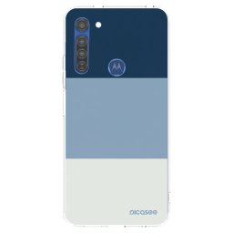 Átlátszó szilikon tok az alábbi mobiltelefonokra Motorola Moto G8 - Coastal Blue