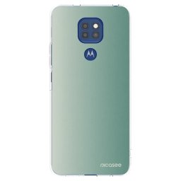 Átlátszó szilikon tok az alábbi mobiltelefonokra Motorola Moto G9 Play - Misty Sage